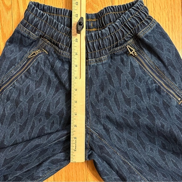 Adidas Ivy Park Monogram Denim Track Pants Dark Denim XXS Unisex Beyonce - Picture 9 of 11